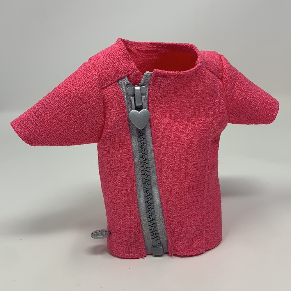 Battat doll Glitter Girls pink zipper top blouse clothing used
